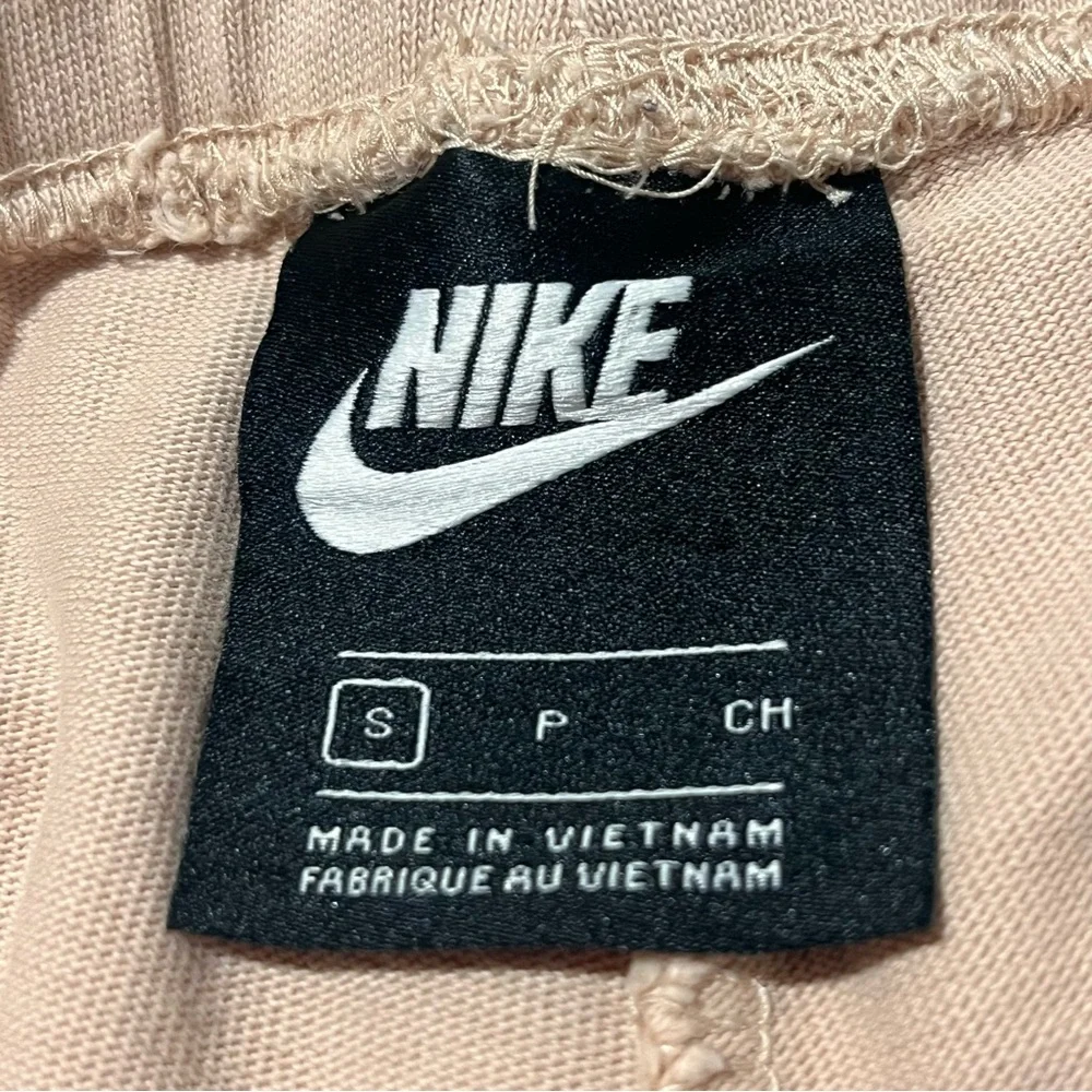 NIKE Cotton Peach Pink Cropped Wide Leg Sweatpants 🧡🌸